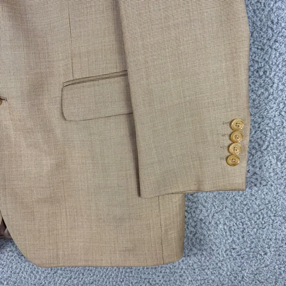 Ralph Ralph Lauren Blazer Mens 40R Brown‎ Check Wool Bamboo Rayon Sport Coat